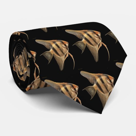 金Angelfishのタイ ネクタイ (ロール)