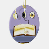 金Audiobookのベクトル芸術アイコン セラミックオーナメント (右)