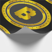 金Bitcoin ラッピングペーパー (角)