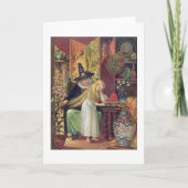 金cのゲルダの毛をとかしている古い魔法使い カード (正面)