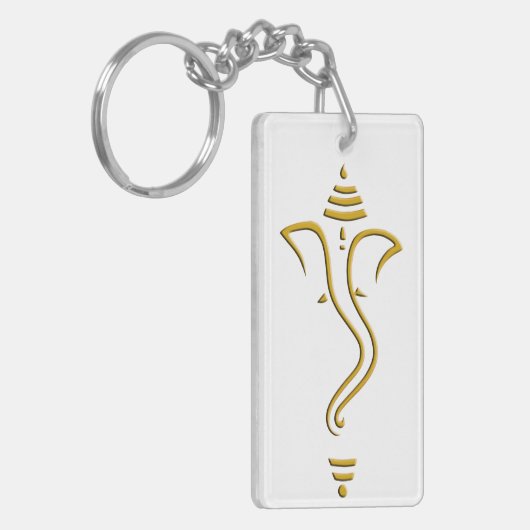 金Ganesh キーホルダー (正面左)