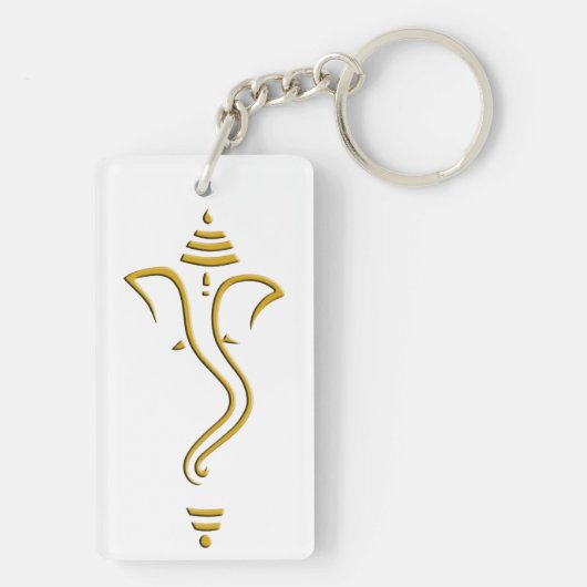 金Ganesh キーホルダー (裏面)