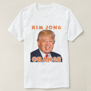 金Jongのオレンジ ドナルド・トランプ + 金Jong国連 Tシャツ