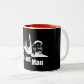 金Jong国連ロケット人-切札。 政治 ツートーンマグカップ (正面右)