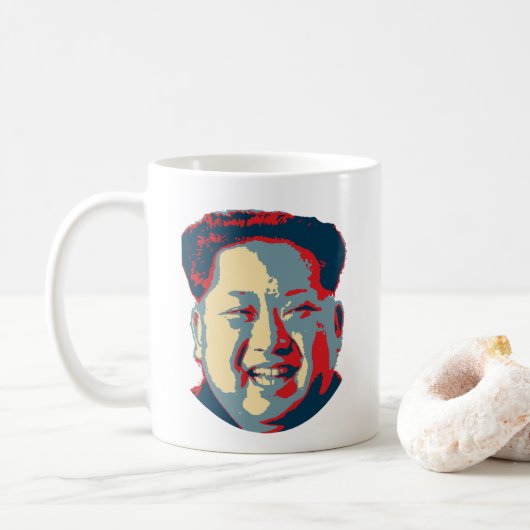 金Jong国連北朝鮮 コーヒーマグカップ (ドーナツ)