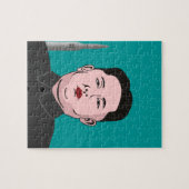 金Jong国連及び核弾頭ミサイル ジグソーパズル (横)