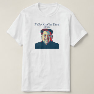金Jong国連脂肪質の金第3脂肪金第三 Tシャツ