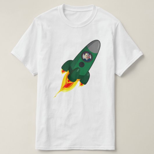 金Jong国連Rocketman Tシャツ (デザイン正面)