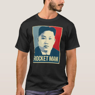 金Jong非ロケットの人-プロパガンダポスター- Tシャツ