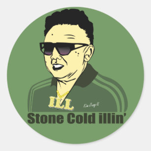 金Jung Ilのステッカー ラウンドシール