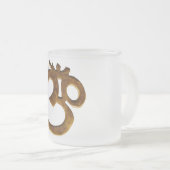 金Om フロストグラスマグカップ (正面右)