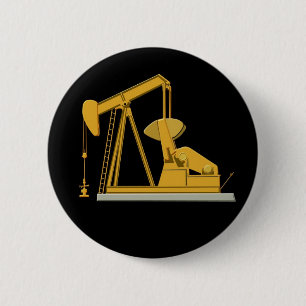 金Pumpjack 缶バッジ
