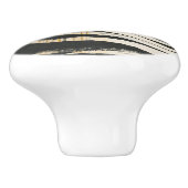 金Raffia -やし葉状体 セラミックノブ (側面)