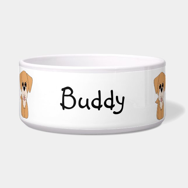 金Retreiver犬ボール ボウル (正面)