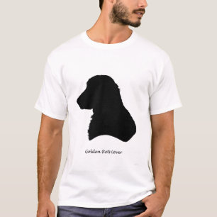 金Retriver -黒いシルエット Tシャツ