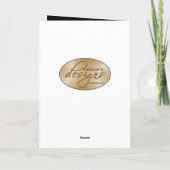 金RomanceArt DecoThankメッセージカード サンキューカード (裏面)