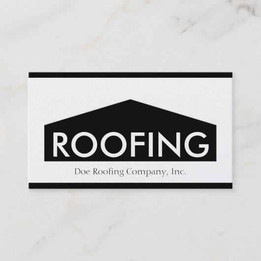 金Roofer or Roofing Company 名刺 (正面)