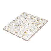 金Stars2 -純粋な白 タイル (側面)