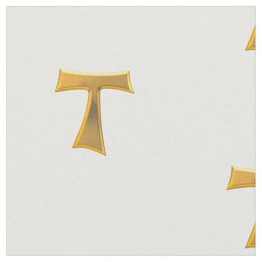 金Tauの記号の生地 ファブリック (クローズアップ)