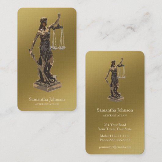 金Themis |の弁護士 名刺 (正面/裏面)