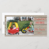 釘付けか？スノーフレーク・オーバーレイ・ホリデー・フォト・カード シーズンカード (正面/裏面)