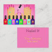 釘付けだ！サロンピンク 名刺 (正面/裏面)