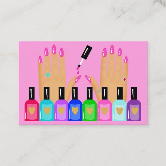 釘付けだ！サロン 名刺 (正面)