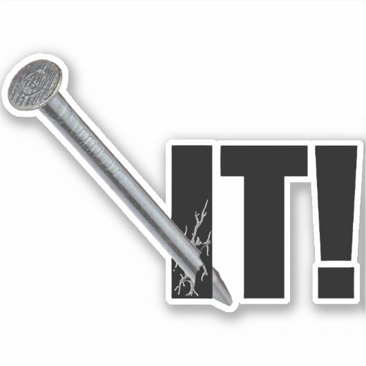 釘付けだ！ブラック シール (正面)