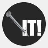 釘付けだ！ブラック ラウンドシール (正面)