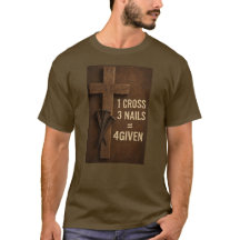 「釘付けにした」クリスチャンTシャツ