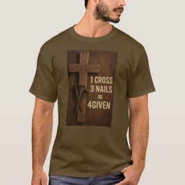 「釘付けにした」クリスチャンTシャツ Tシャツ