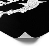 釘付けハンマーおもしろい魚釣り漁師 ポスター (角)