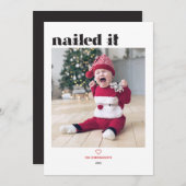 釘付けItフォトホリデーカード シーズンカード (正面/裏面)