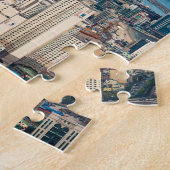 釜山市スカイライン。韓国・慶南省 ジグソーパズル (側面)