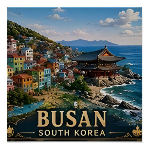 🧲 釜山韓国旅行の思い出 トラベラーのための ポスター