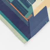 釜山韓国旅行芸術ヴィンテージ フリースブランケット (角)