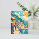釜山韓国旅行芸術ヴィンテージ ポストカード (スタンド正面)