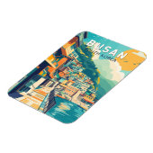 釜山韓国旅行芸術ヴィンテージ マグネット (左側)