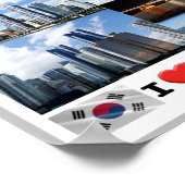 釜山 – 韓国 – I Love - ポスター (角)