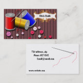 針および糸 名刺 (正面/裏面)