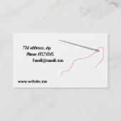 針および糸 名刺 (裏面)