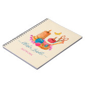 針と糸のシーストレス裁縫テーラーハンドメイド ノートブック (左側)