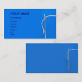 針と糸を使った針刺し 名刺 (正面/裏面)