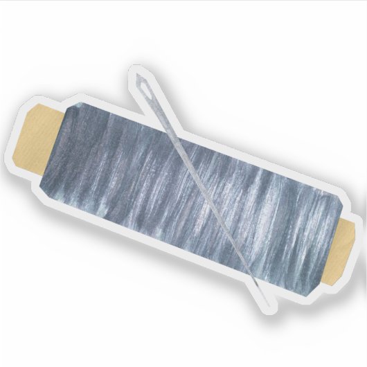 針と糸 シール (正面)