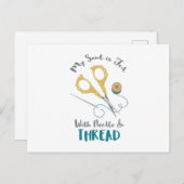 針と糸 ポストカード (正面/裏面)