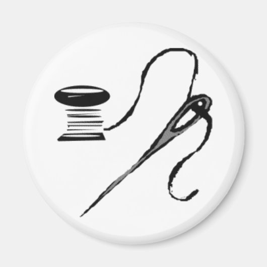 針と糸 マグネット (正面)