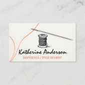 針と糸 |裁縫 名刺 (正面)