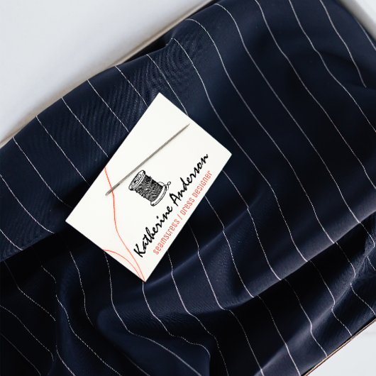 針と糸 |裁縫 名刺