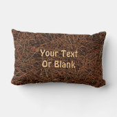 針に松の落ちた実 ランバークッション (裏面)