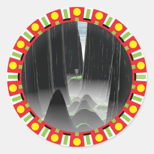 針に糸を通す ラウンドシール (正面)